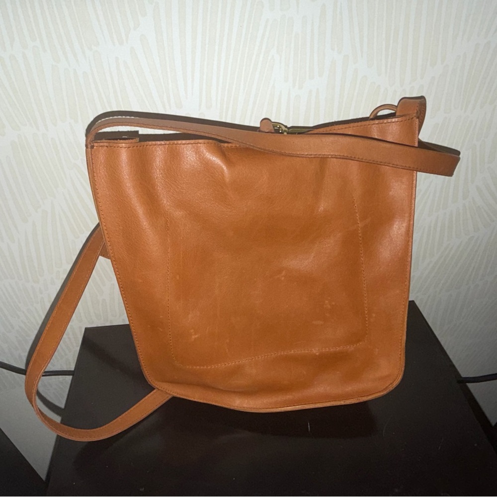 Madewell Tan Leather Crossbody Bag